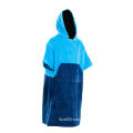 Beach Changing Hooded Towelling Dry Robe Poncho Towel